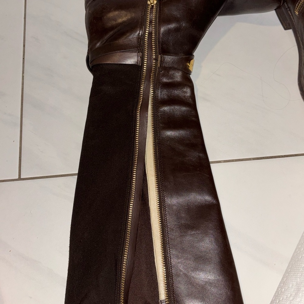 Michael Kors Dark Brown Over the Knee Boots - Picture 12 of 15
